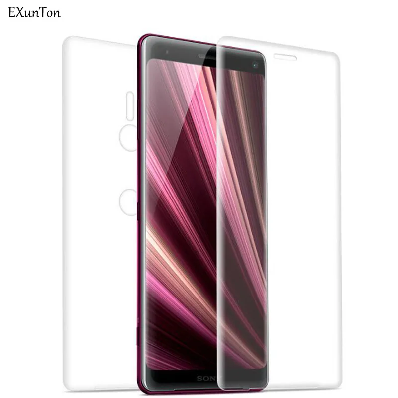

EXUNTON 3D Front Back TPU Film Soft Screen Protector For Sony Xperia XA3 XZ3 XZ1 XZ2 XZ Premium XZ2 Compact XZ2C XZP Film