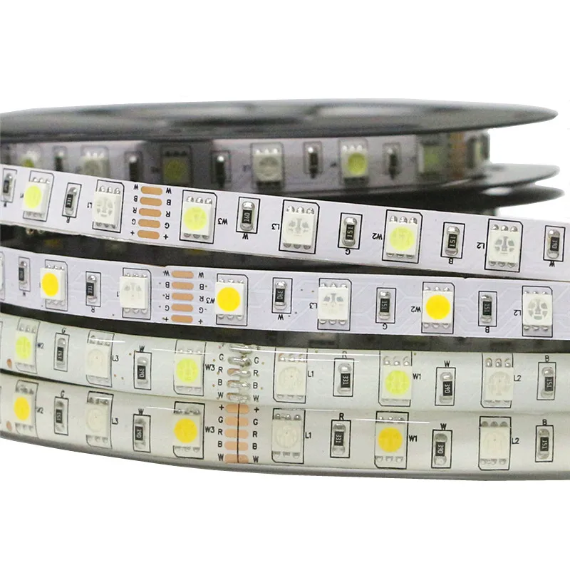 5 м/лот RGBW СВЕТОДИОДНАЯ лента SMD 5050 RGBWW DC 12V Светодиодная гибкая неоновая лампа не