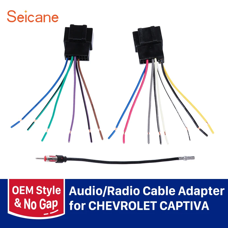 Seicane черный 26x19 мм 26x17 жгут проводов радио кабель адаптер для CHEVROLET CAPTIVA Audio