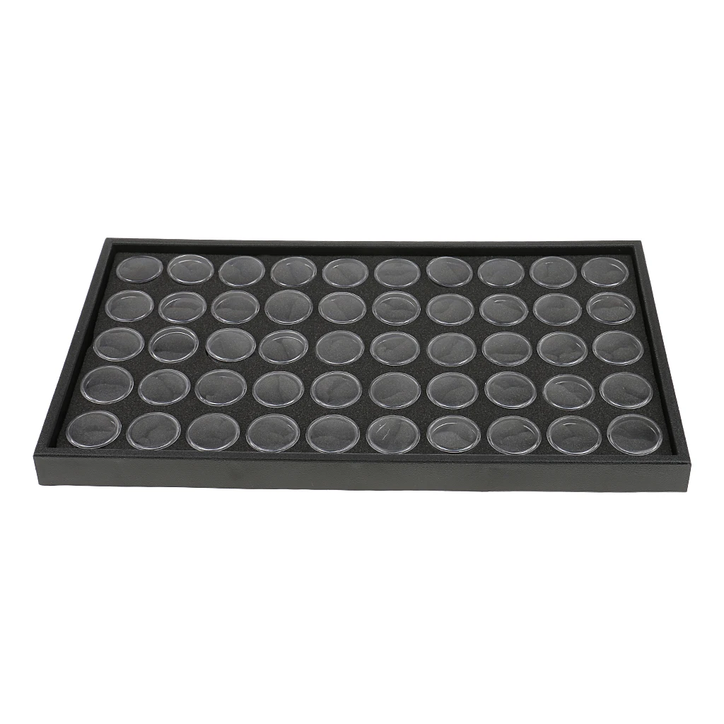 Pack 50 Grids Jewelry Nail Box Organizer Storage Container Nail Art Rhinestone Case, Small Size
