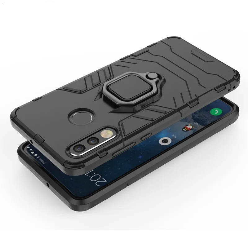 10 шт. для huawei P30 Pro ударопрочный металлический держатель для кольца на палец стенд гибридный жесткий чехол ТПУ бампер для huawei P30 Lite
