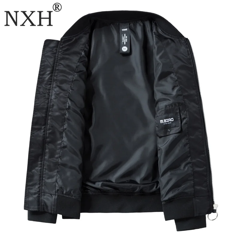 NXH Классическая куртка-бомбер большого размера Ma1, мужская куртка-пилот, бейсбольная куртка, Мужская куртка в стиле милитари, мужская уличная куртка для пары
