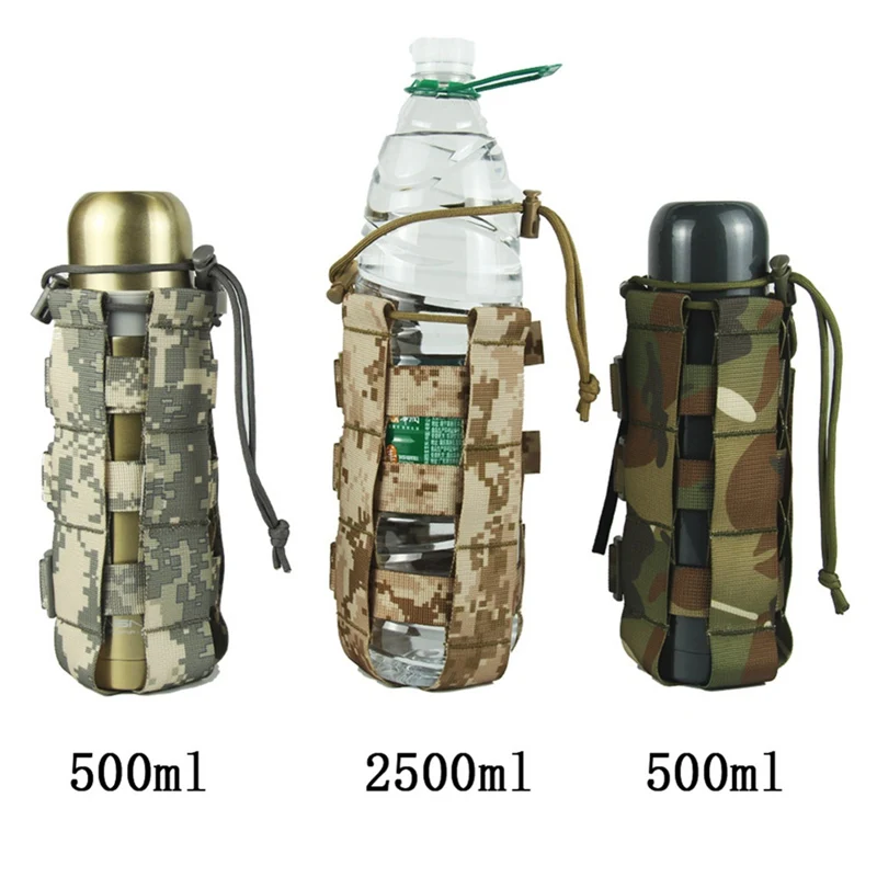 600D нейлоновый чехол для бутылки воды тактический Molle Военная фляга Чехол кобура чайник для путешествий сумка