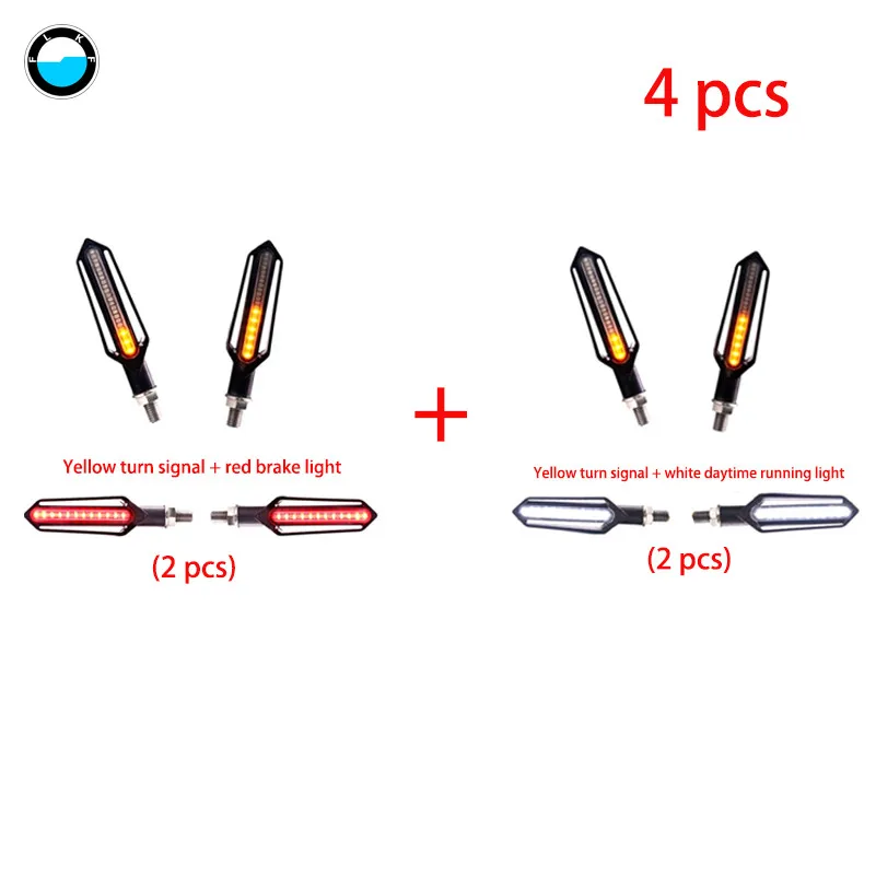 4X светодиодный указатель поворота для мотоцикла s плавный задний светильник для мотоцикла мигающий указатель поворота для мотоцикла - Цвет: 4 PCS  A
