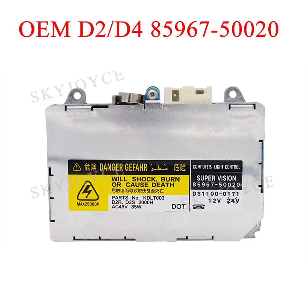 SKYJOYCE Original 55W D2S D2R D4R D4S Xenon HID Kit 55W 5500K HID Bulb D2S D4S Ballast 85967-50020 Car Headlight Kit Xenon D2S (3)