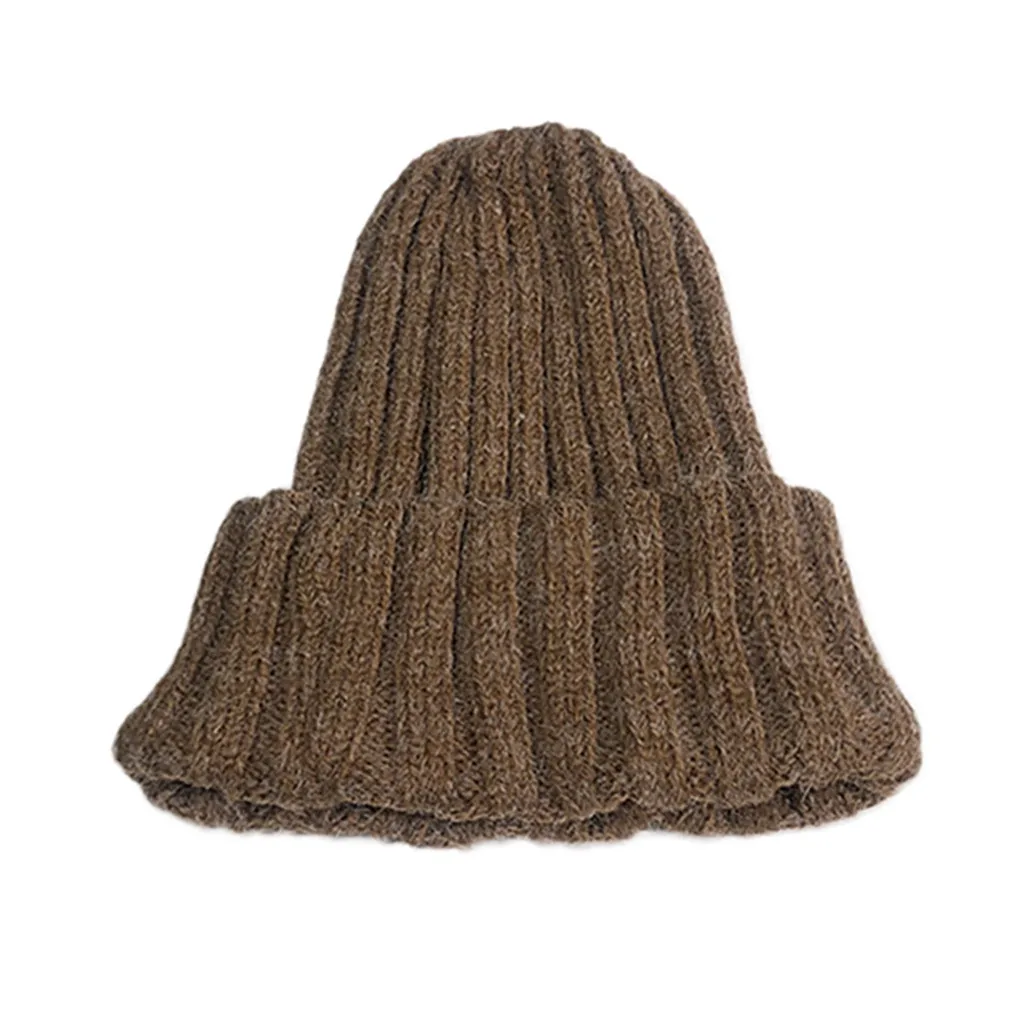 

Newest Hot Women Casual Winter Fashion Keep Warm Solid Winter Hats Wool Cap Hat autumn Warm Winter Hat Ski Chic Cap