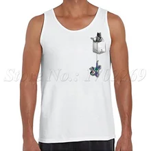 Горячая Распродажа Новинка летучая мышь мужские забавные печатные мужские модные безрукавки хаос в кармане дизайн Летний жилет