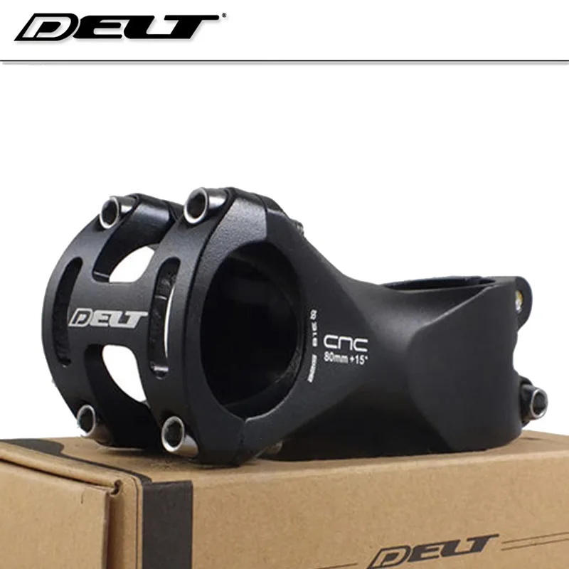 

1pcs 15 degrees MTB Mountain Cycling bike Bicycle stem 31.8 * 28.6 *80mm alloy cnc black