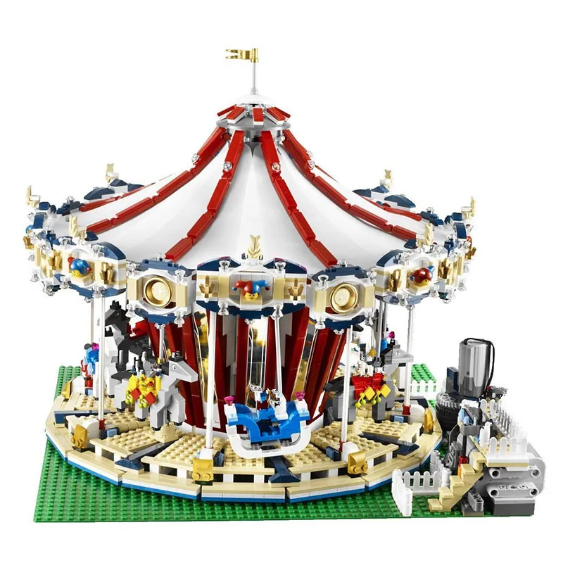 

Compatible Legoe 10196 10257 Lepin 15013 15036 15036B light City Street Carousel building blocks bricks toys for childre