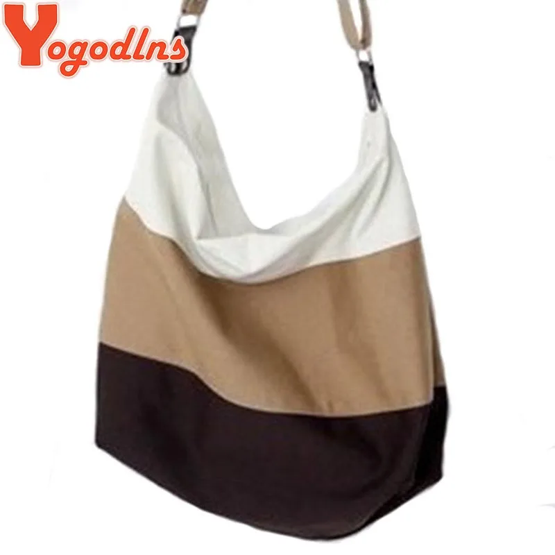 With Good Gift!Summer 2017 classic fashion women handbag large canvas bags stripe bags fashion student bag lazy style canvas bag