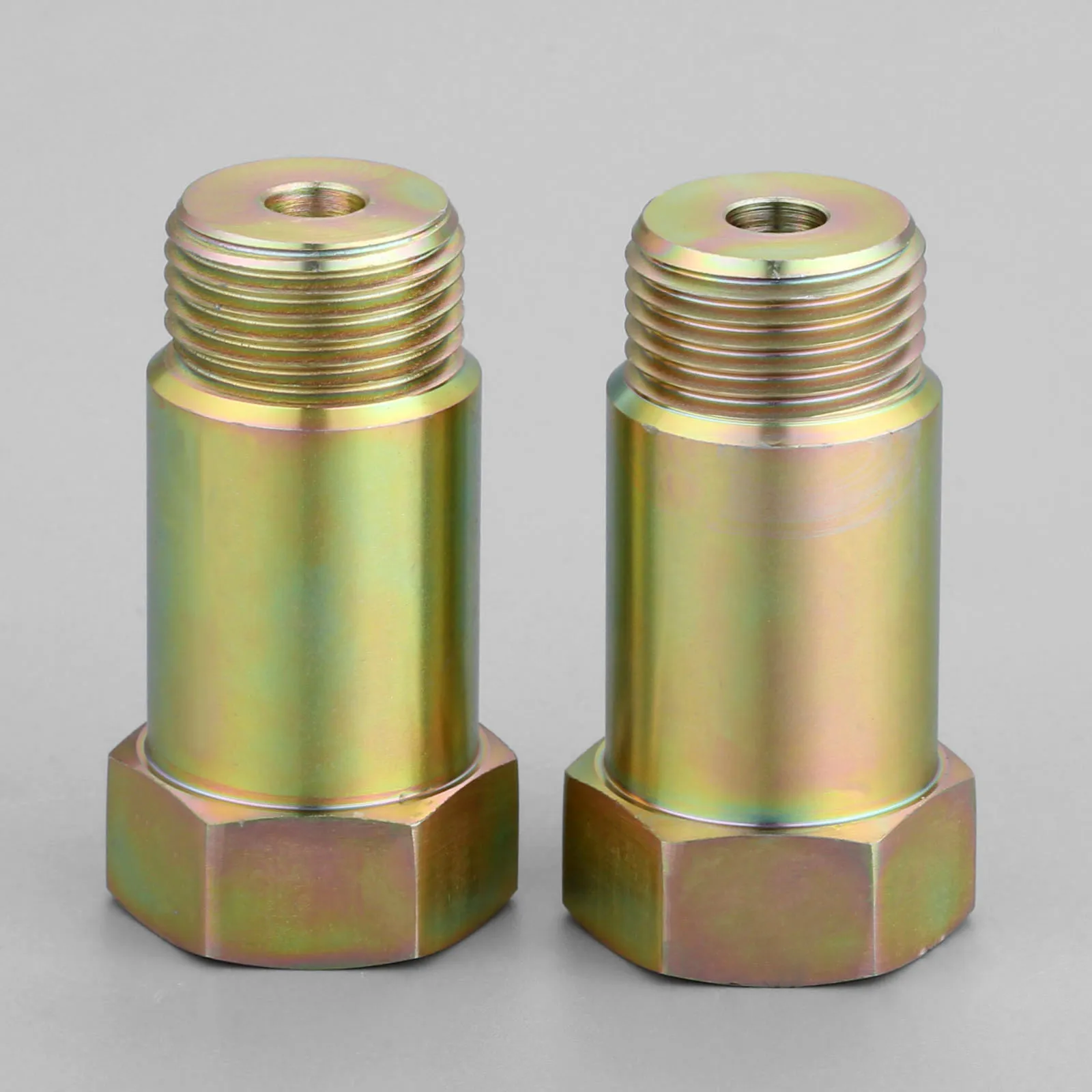 

Yetaha 2Pcs M18x1.5 O2 Oxygen Sensor Spacer Adapter Isolator CEL Fix Exhaust Extender Iron Plating Zinc