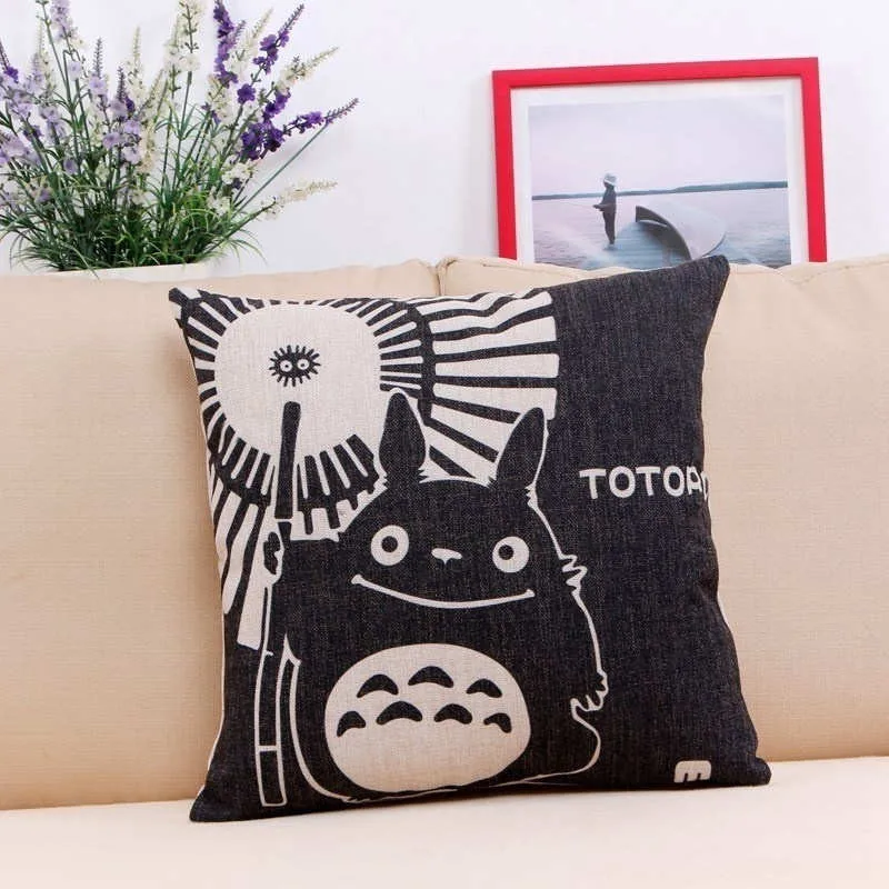 Totoro With Mei Pillow Cover