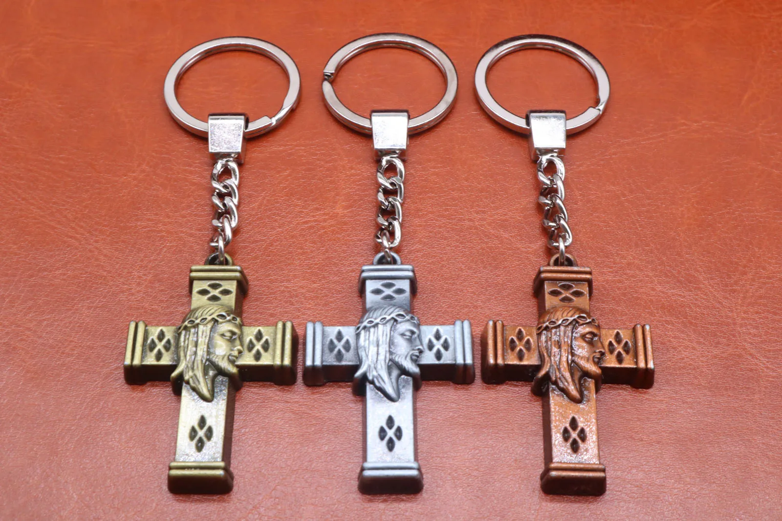High quality.Jesus's подвеска талисман в виде Креста сплав брелок автомобильный