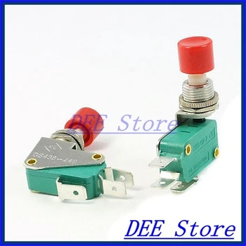 

micro limit switch SPDT 1NO 1NC 3-Terminal Red Button Actuator Mini Limit Microswitch