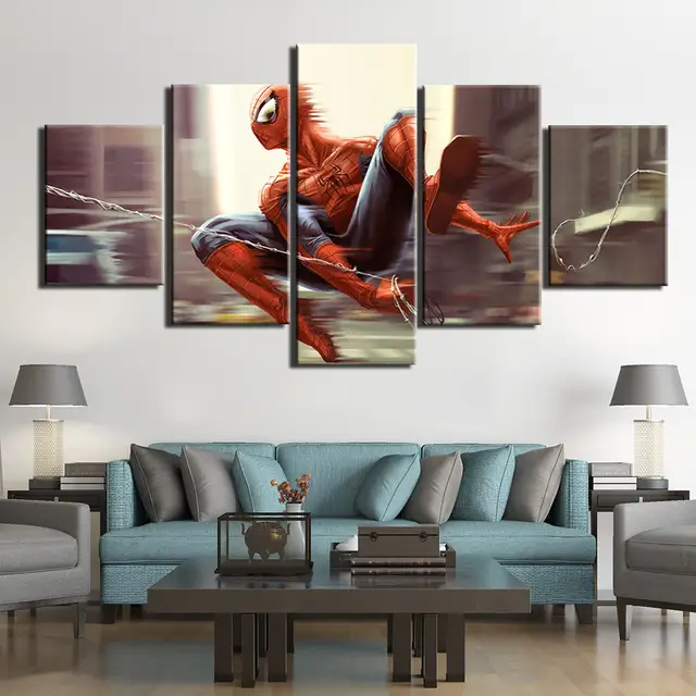 Tienda Online Pintura De La Lona 5 Piezas Capitan America Carteles