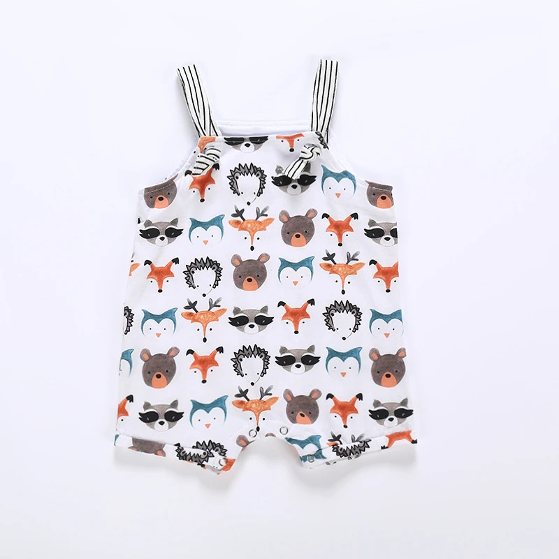 

Brand New Summer Toddler Infant Newborn Baby Girls Boys Romper 0-24M Sleeveless Cartoon Animal Jumpsuits Sunsuit Playsuit