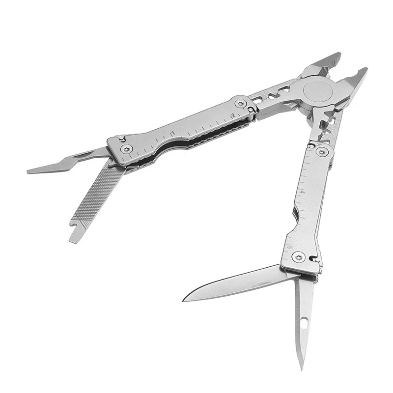 

11 in 1 Pocket Multifunctional Tools Plier Wire Cutter Bottle Opener Outdoor Survival Hiking Camping Tool Stainless Steel