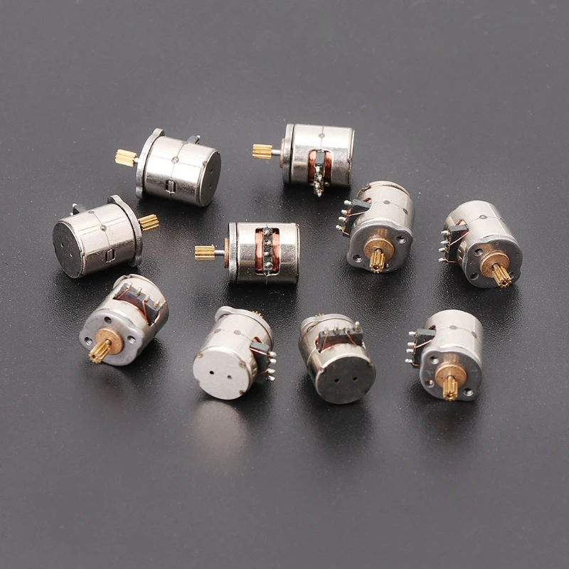 

10 Pcs 3-5v Dc 2 Phase 4 Wire Dia 8mm Dc Stepper Motor Micro Stepping Motor for Digital Products Camera Size 8*9.5mm