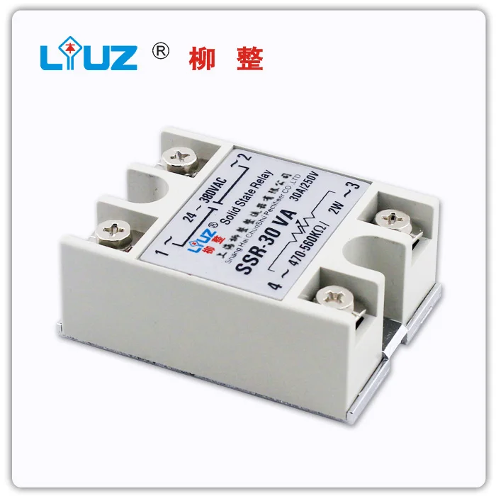 

[ZOB] Solid state relay SSR30VA single phase solid state voltage regulator - miniature relay -10pcs/lot