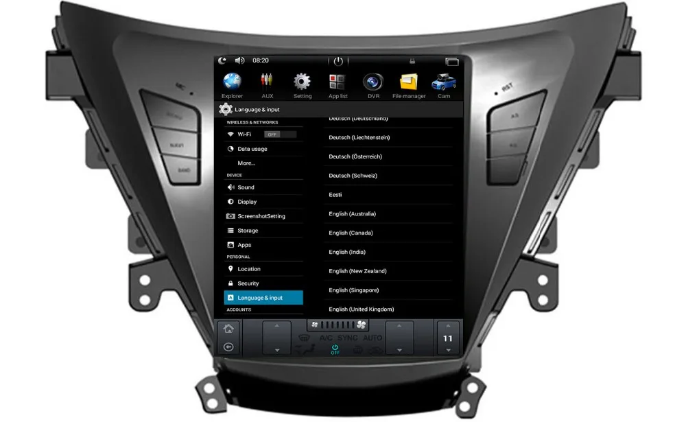 Clearance Tesla Style 10.4 "Vertical Screen Android 6.0 Car GPS Navigation DVD Player Autostereo for HYUNDAI ELANTRA / MD 2011 2012 2013 - 4