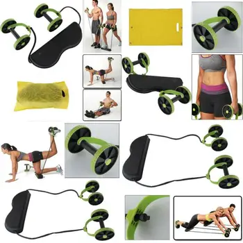 

2018 New Abdominal Trainer Dual Wheels Roller Ab Trainers AB Wheel Bodyshaper Roller Fitness Machine