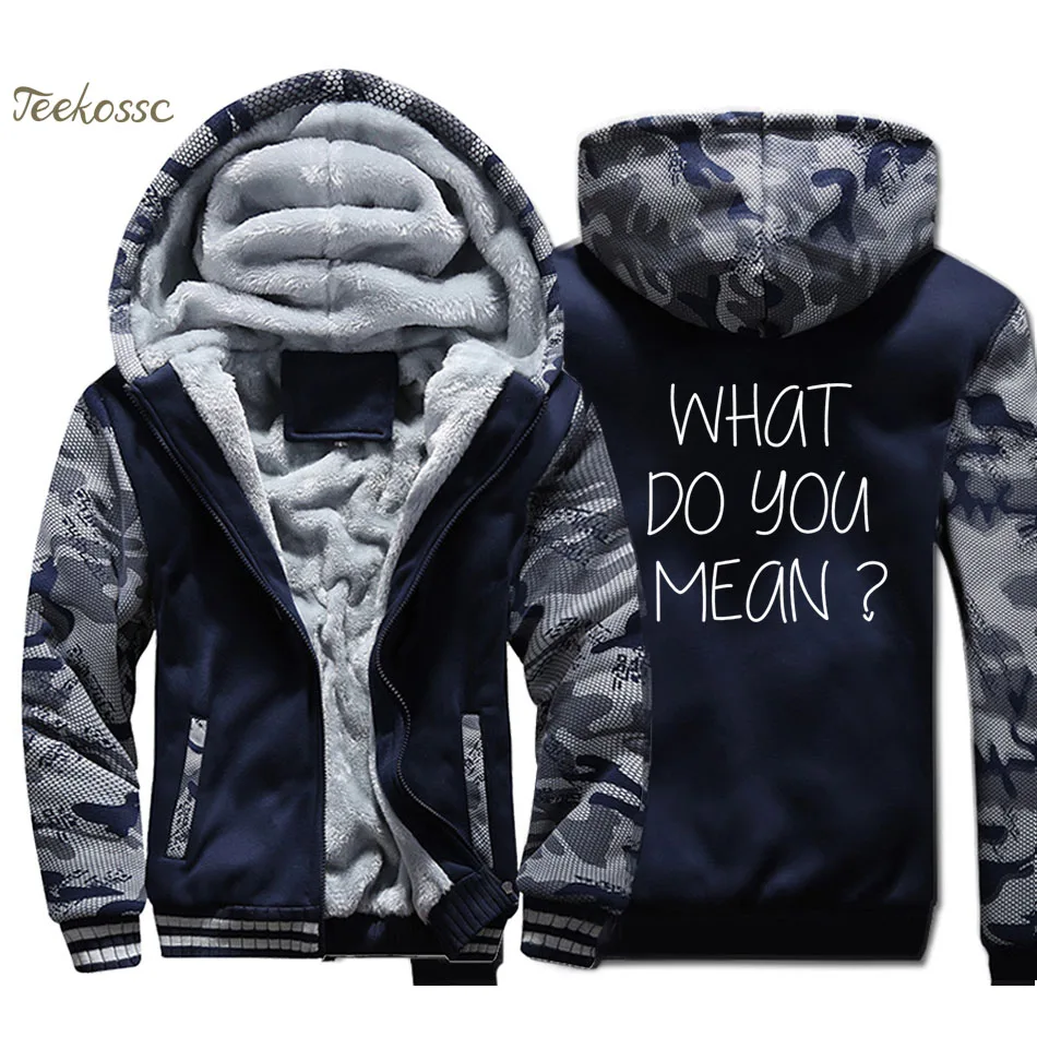 What do you Mean Jacket Men Music Sweatshirt Justin Bieber Coat Thick Fleece Warm Camouflage Hoodie Kpop Punk Rock Streetwear