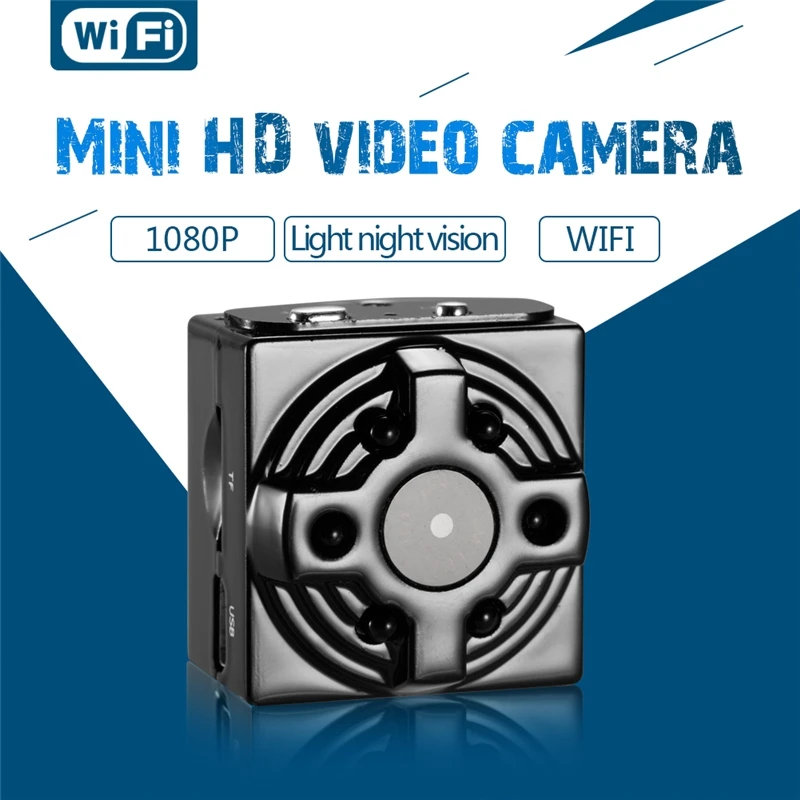 

New 1080P WiFi Mini Camera Mini Pocket Camera Wireless Security Cam Motion Activated DVs Night Vision Camera for IOS Android PC