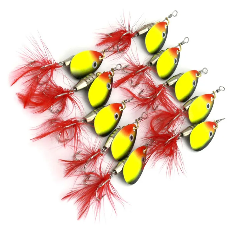 world wind 2017 new Fishing Lures 10pc Lures Fishing Bait Metal Sea