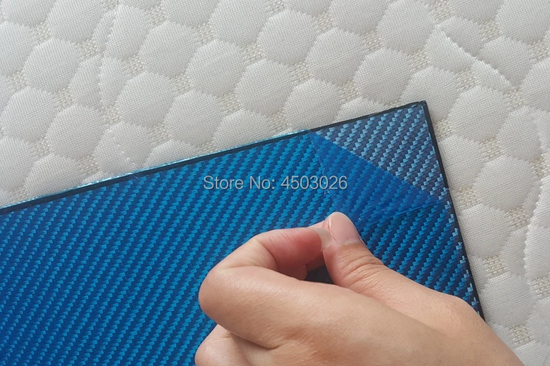 blue carbon fiber plate-5