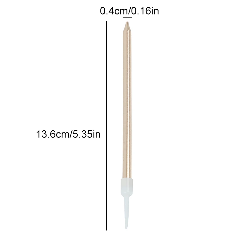 CEVENT 6 шт./лот Золотой Свеча для свадебного торта украшения карандаш торт свеча День рождения украшения для детей и взрослых вечерние поставки