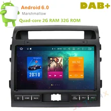 10″ Android 6.0 Octa Core 2G RAM Car Raido GPS Player For Toyota Land Cruiser LC200 2008-2013 NO DVD Head unit FM BT Player