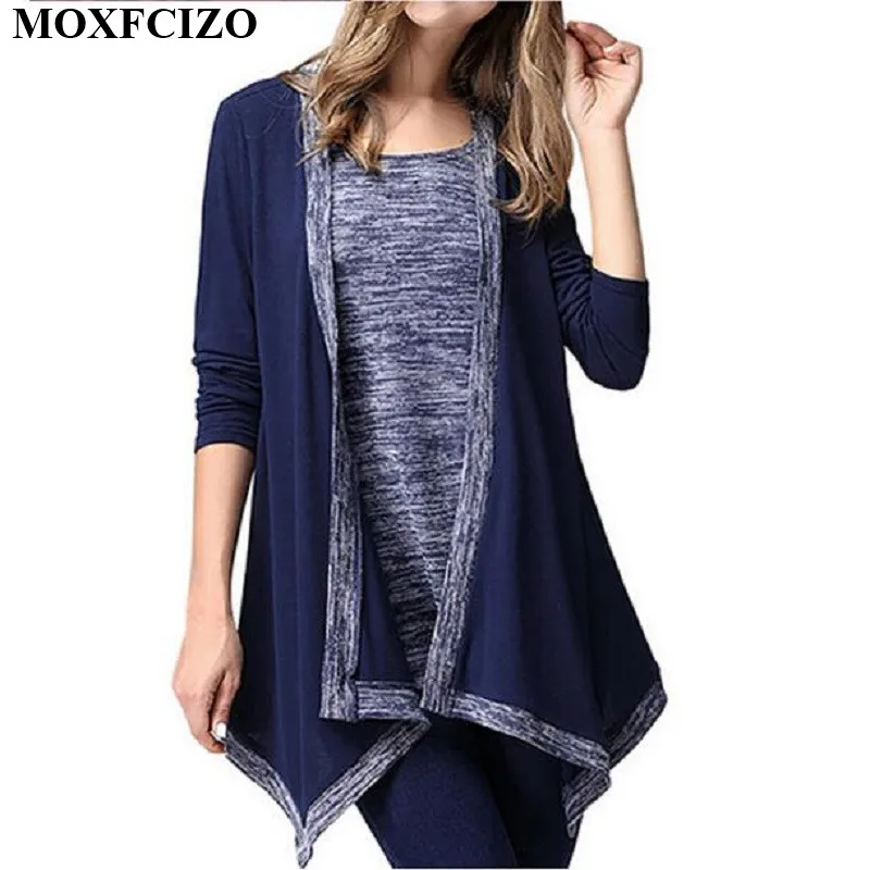 2018 New font b Women b font font b Blouses b font Spring Autumn Fake Two