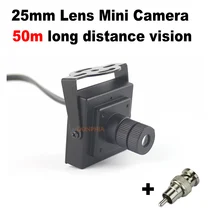 900TVL Мини CCTV камера 25 мм объектив длинные расстояния монитор угол обзора 10 градусов безопасности мини видео камеры наблюдения