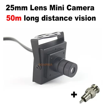 

900TVL Mini CCTV Camera 25mm Lens Long Distance Monitor Angle of View 10 degree Security Mini Video Surveillance Camera