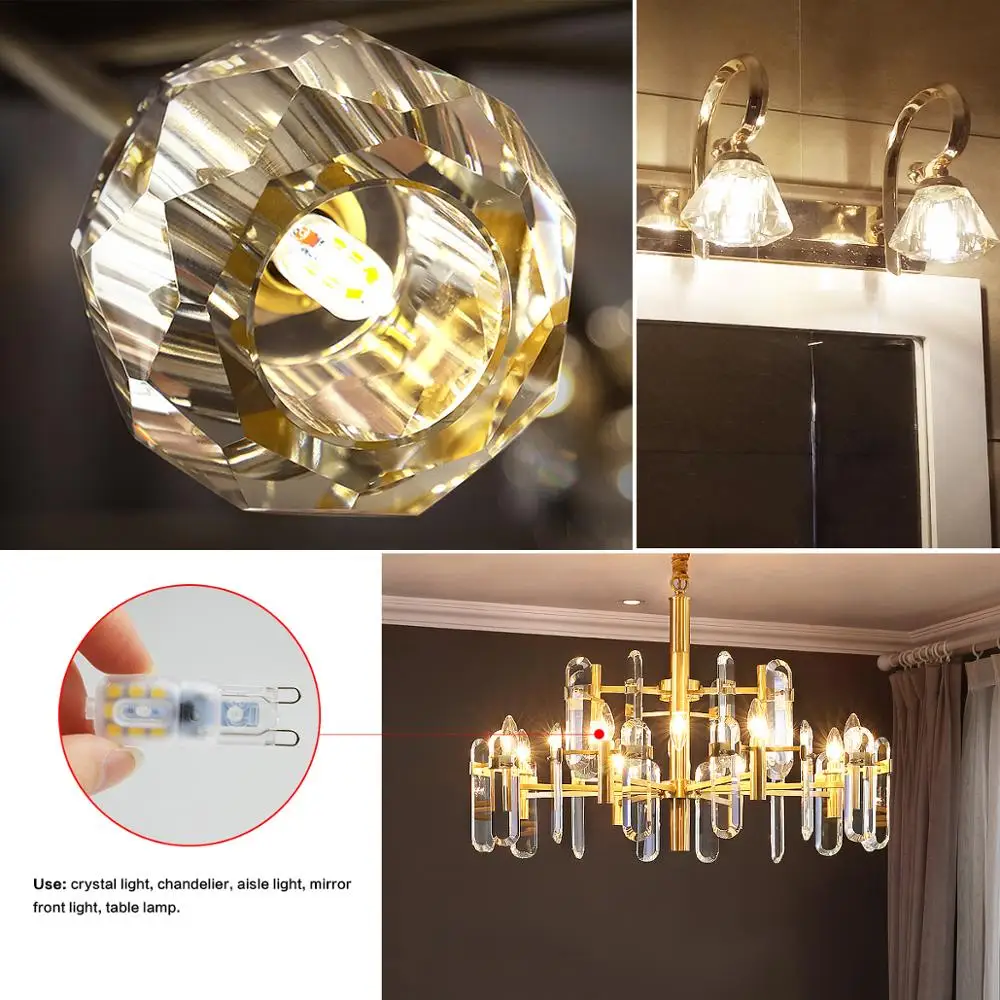 AC 220 В DC 12 светодиодный светильник 3 Вт 5 2835SMD для шкафа G4 G9 кухонного Шкаф гардероб