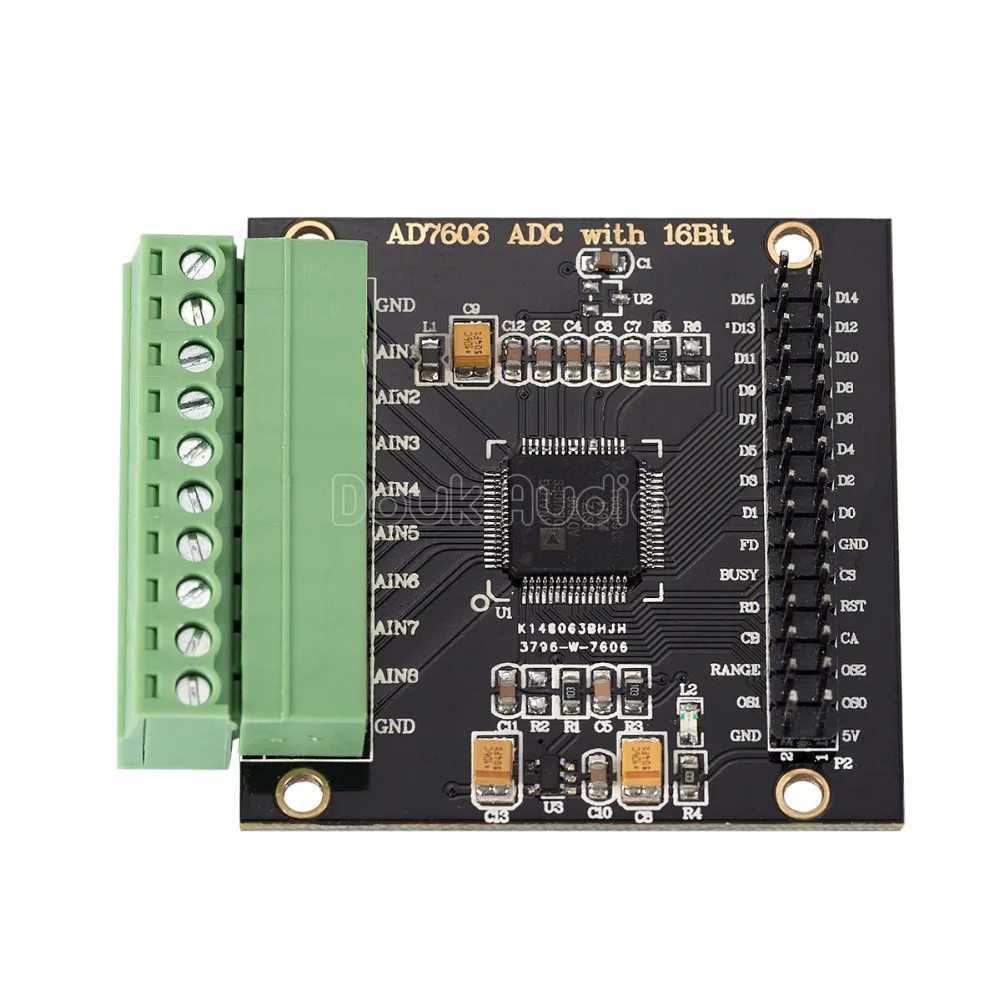 AD7606 8 канальный синхронный AD Модуль сбора данных DAS 16 бит ADC 200Ksps|ЦАП| |