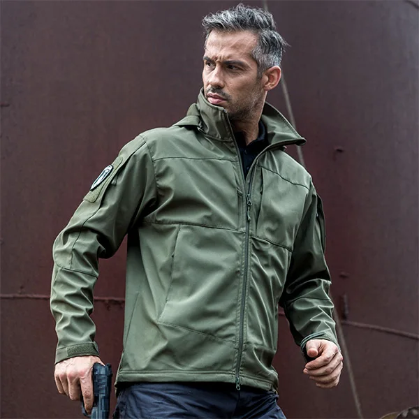 FREE SOLDIER водонепроницаемый ветрозащитный куртка с теплой отстегнуть подкладка(отдельно продавать) Локальная - Цвет: dark green