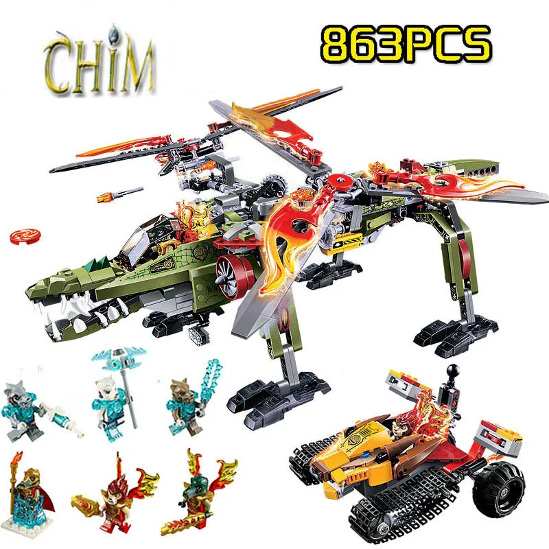 

Compatible Legoe giftse CHIMA 10358 SuperHero Ninja Urban Space Wars Building Blocks Bricks Toys