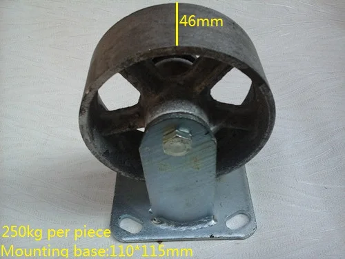Premintehdw 5 &quotлитое железное колесико жесткий фиксированный ролик|fixed castor|cast iron
