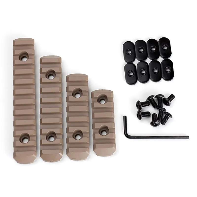 Pack-of-4-pcs-Tactical-AR-15-Rifle-Airsoft-Polymer-Picatinny-Rail-For-MOE-Handguard-Compatible
