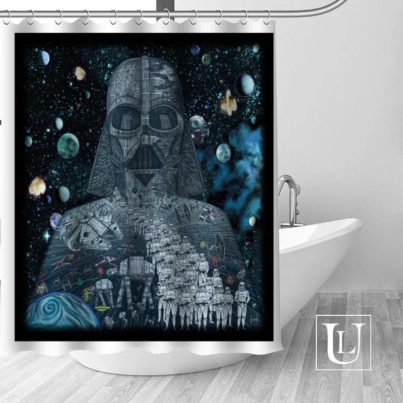 Star Wars Darth Vader Shower Curtains Custom Design Creative Shower
