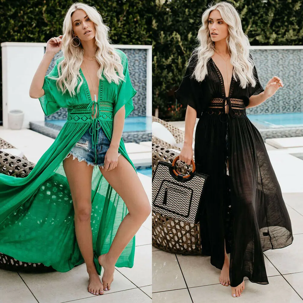 

Womens Beachwear Summer Swimwear Bikini Beach Wear Cover Up Kaftan Ladies Dress