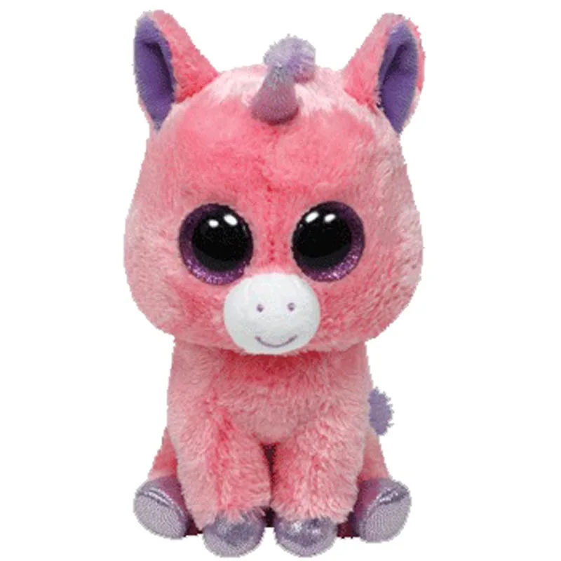 Ty Beanie Boos Magic Розовый Единорог Малый брелок-плюшевая игрушка мягкая коллекция кукла 6 "см 15 см