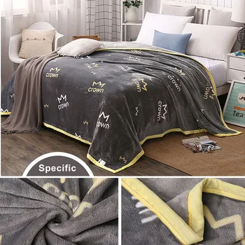 

59x79" 150x200cm Warm Flannel Fleece Throw Blanket Bedding Cover Sofa Winter Blankets Gift for Christmas New Home Housewarming