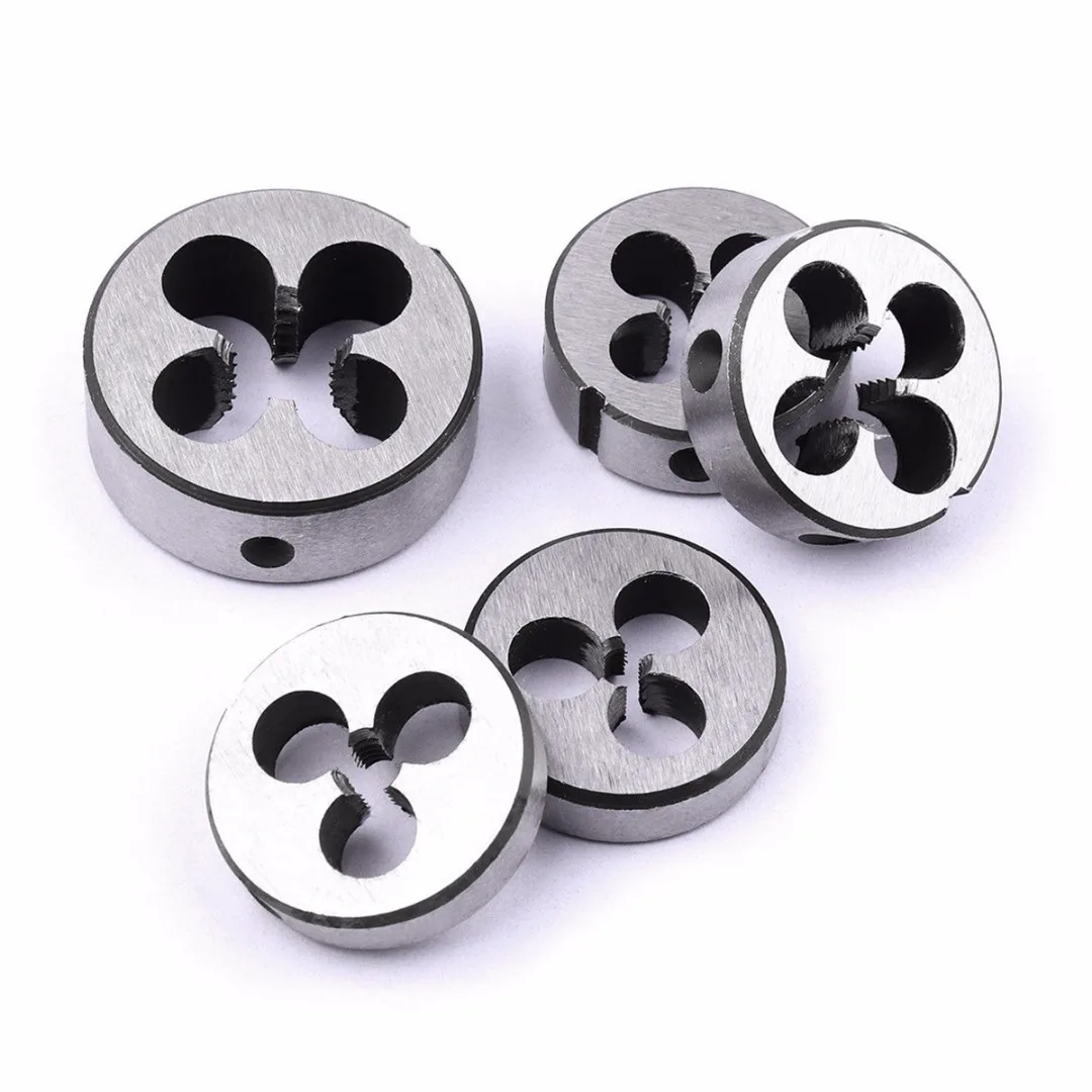 5pcs New Metric Threading Die Left-hand Thread Cutting Die Tool Set M3 M4 M5 M6 M8 For Mold Machining