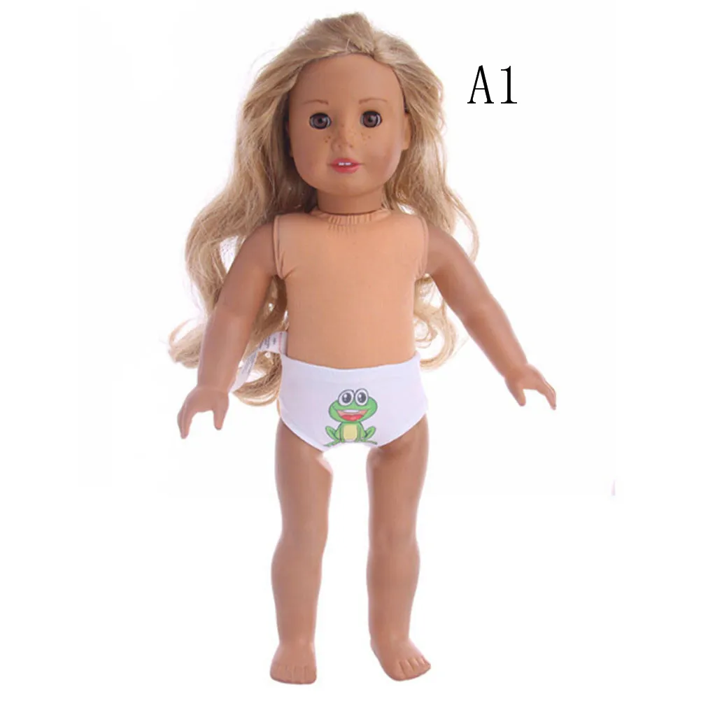 Новинка, трусы с милым рисунком куклы, нижнее белье для 43 см, 18-дюймовая кукла, новые игрушки куклы, детские аксессуары, подарок - Цвет: 1