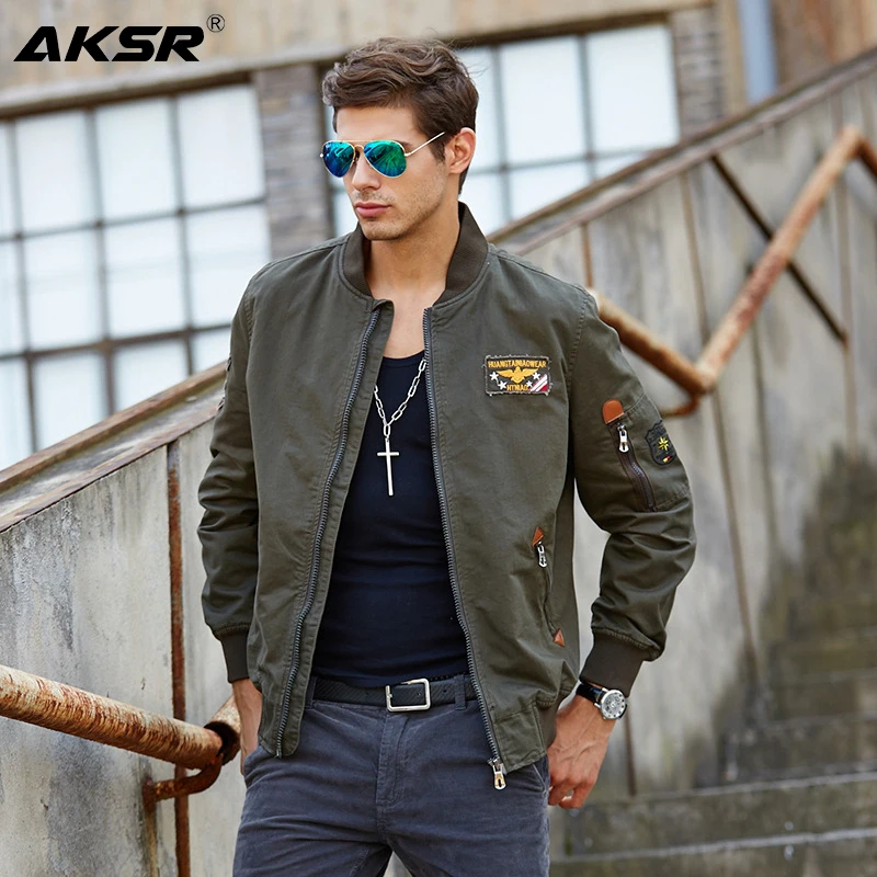 

AKSR Men Jacket Casual Jaqueta Masculino Long Sleeved Cotton Chamarra Hombre Jaquetas 2019 Mens Jackets and Coats Veste Homme