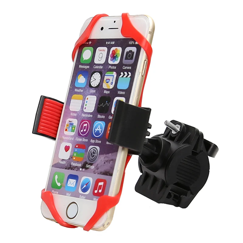 

Bike Holder Universal 360 Rotatable Adjustable Phone Holder Bicycle Handlebar Mount Silicone For iPhone Samsung Xiaomi PA0091