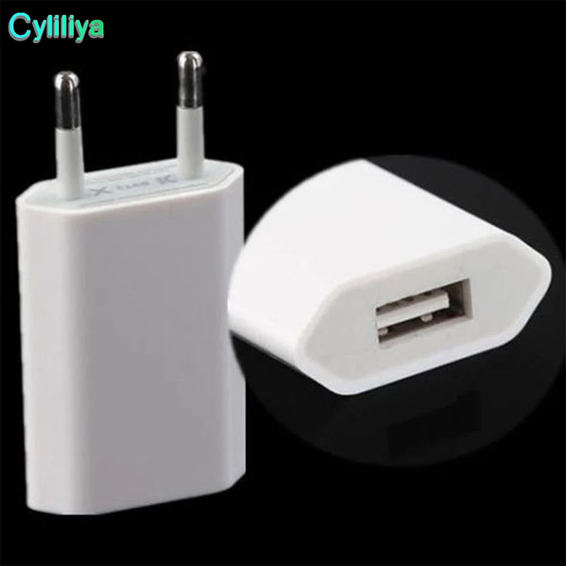 100pcs/lot EU US Plug Travel/Home Wall Charger for iPhone iPod for Samsung Travel Adapter 5V/1A Good Quality