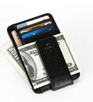 

Europe and the United States creative US gold magnetic card fashion business MINI men wallet